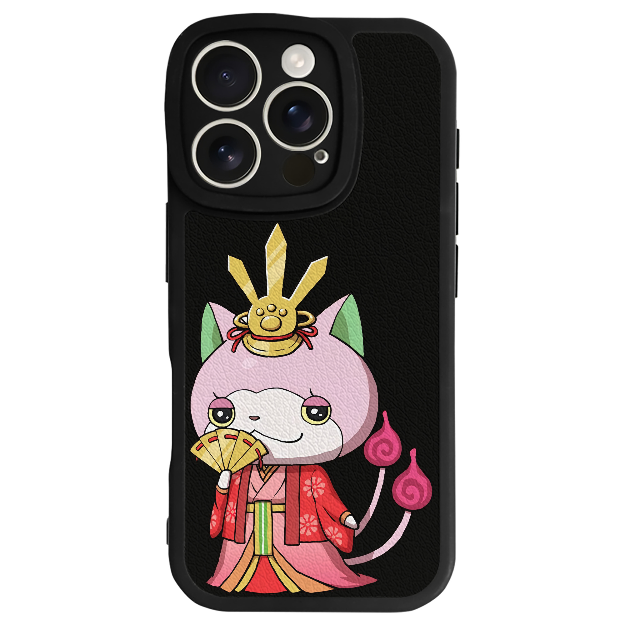 （画像用） 妖怪ウォッチ Yo-kai Watch 【iPhone 16シリーズ対応】シリコンスマホケース（レザー調） 材質：シリコン